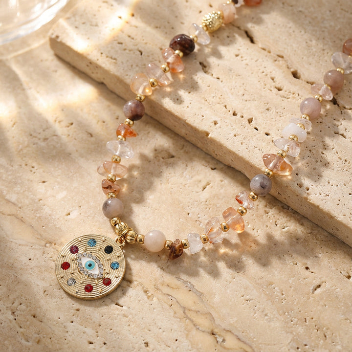 Collier "Protection Sacrée" en Lodolite