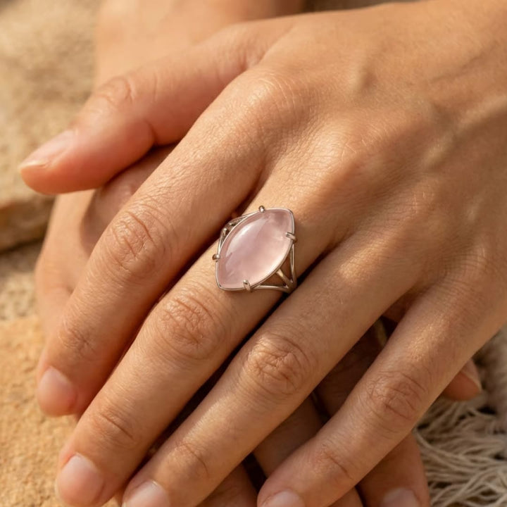 Bague Ajustable "Vision" en Pierre Naturelle