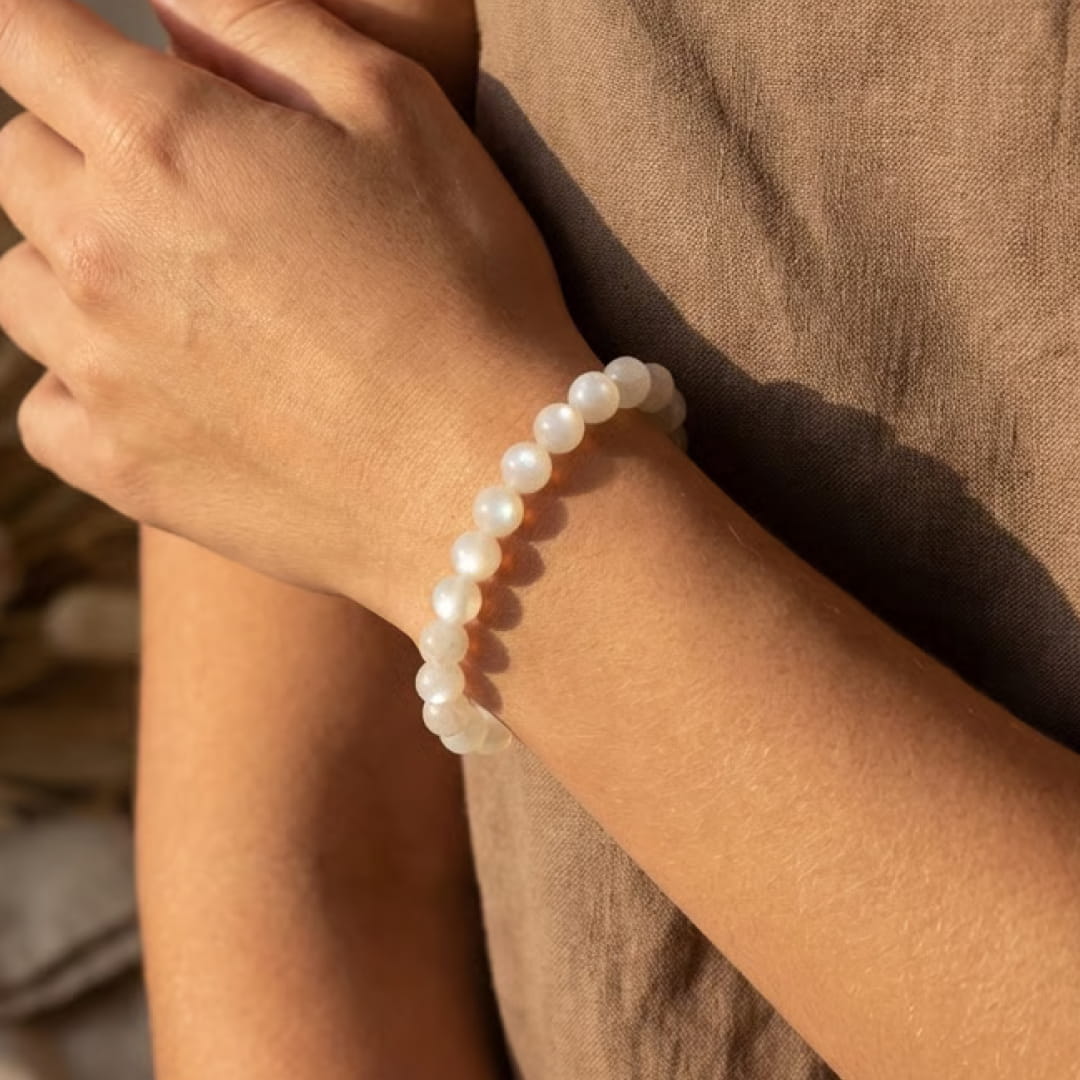 Bracelet "Sensibilité Féminine" en Pierre de Lune
