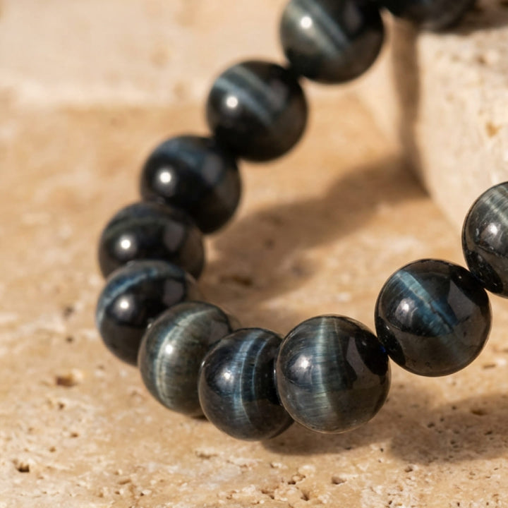 Bracelet "Ange Gardien" en Oeil de Faucon