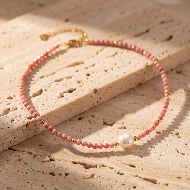 Collier "Perle de Tendresse" - Rhodochrosite