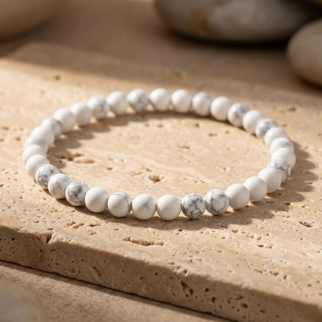 Bracelet Fin en Perles de Pierre de 4mm