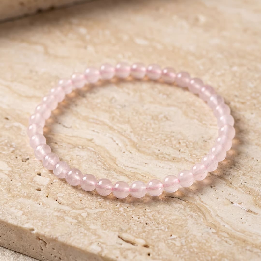 Bracelet Fin en Perles de Pierre de 4mm