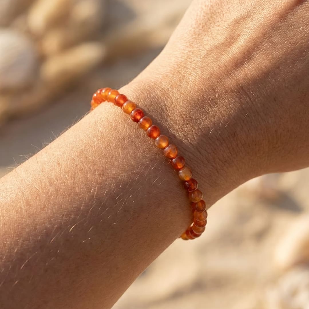 Bracelet Fin en Perles de Pierre de 4mm