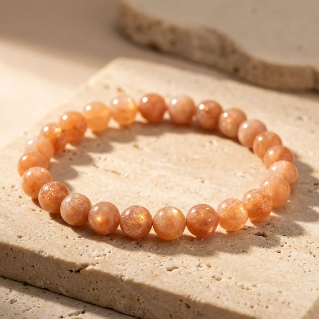 Bracelet "Joie de l'être" en Pierre de Soleil