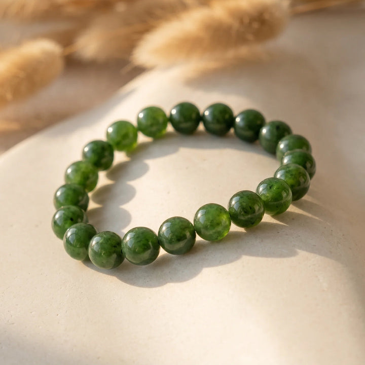 Bracelet “Dhara” en Jade Néphrite