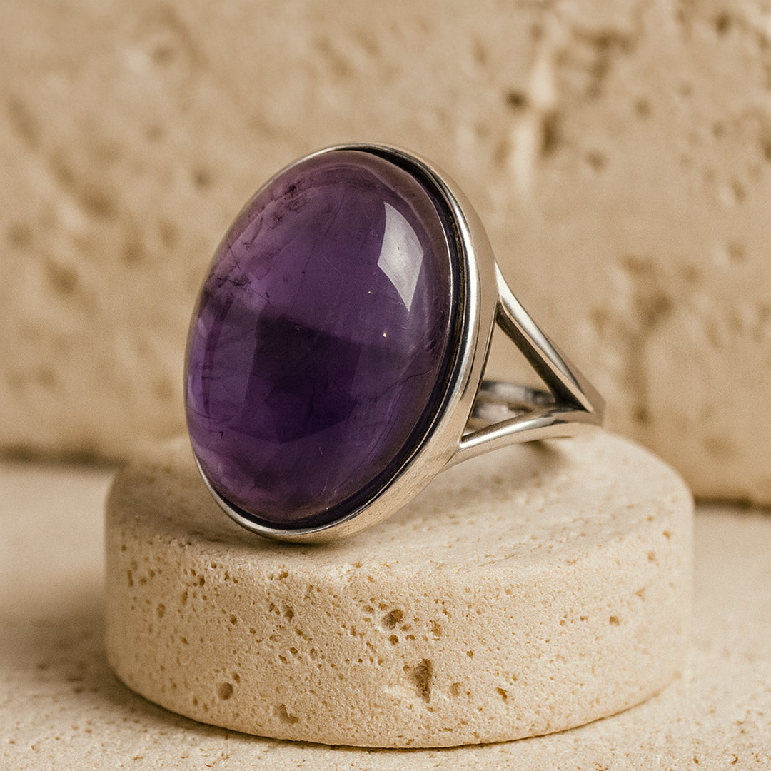 Bague "Shanti" en Améthyste