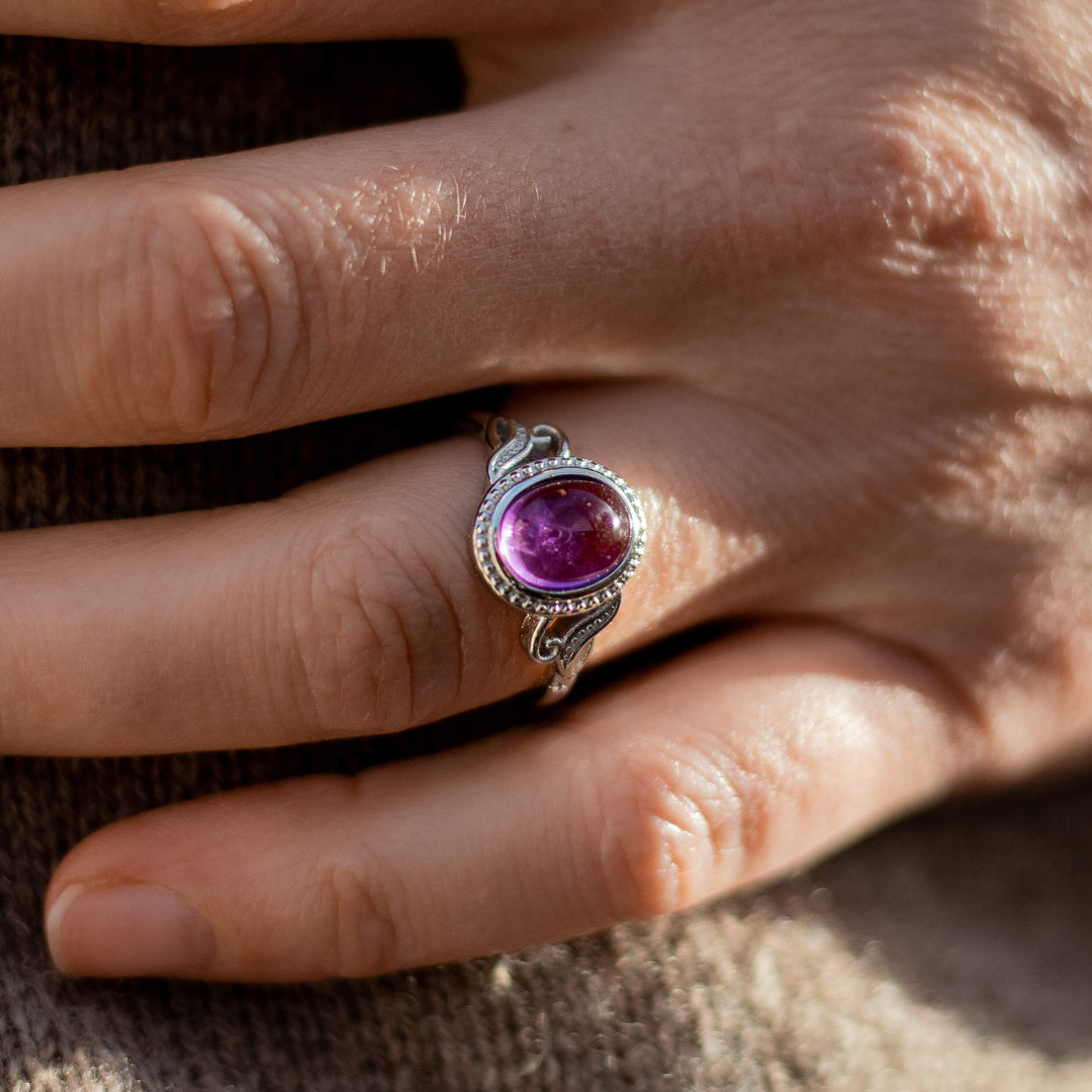 Bague "Accalmie" en Améthyste