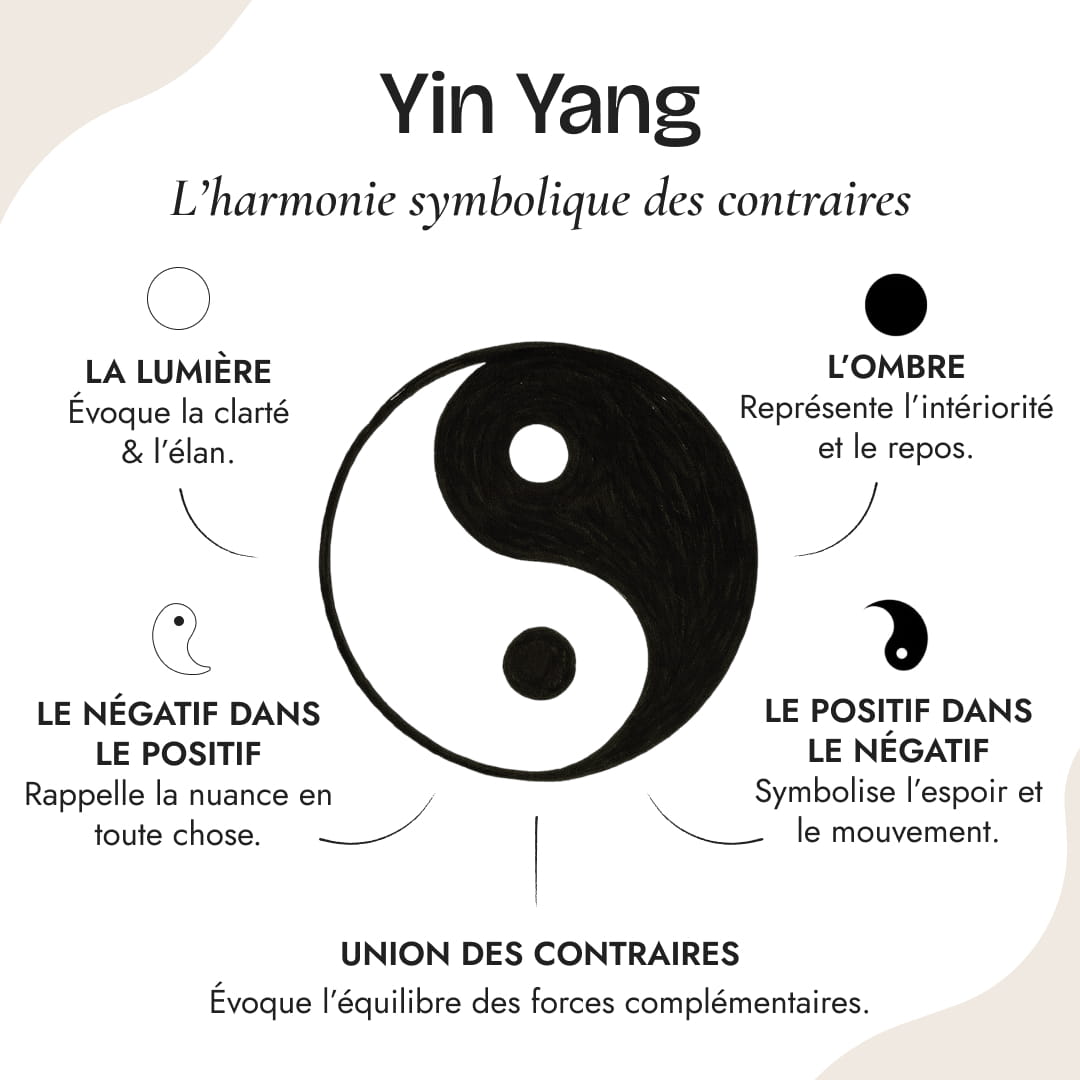 Pendentif "Yin-Yang" en Howlite & Obsidienne Noire