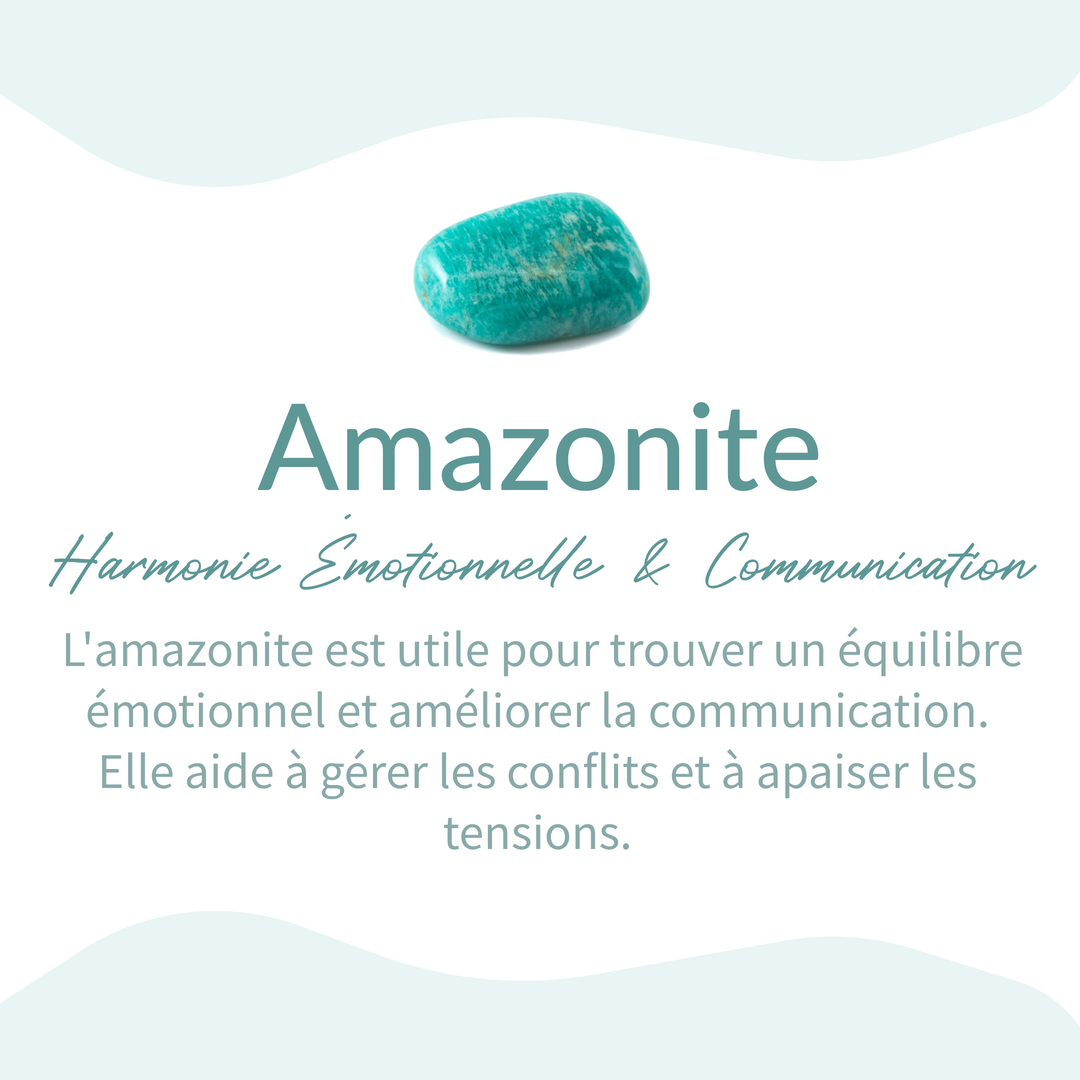 Pendentif "Rayons Zen" en Amazonite