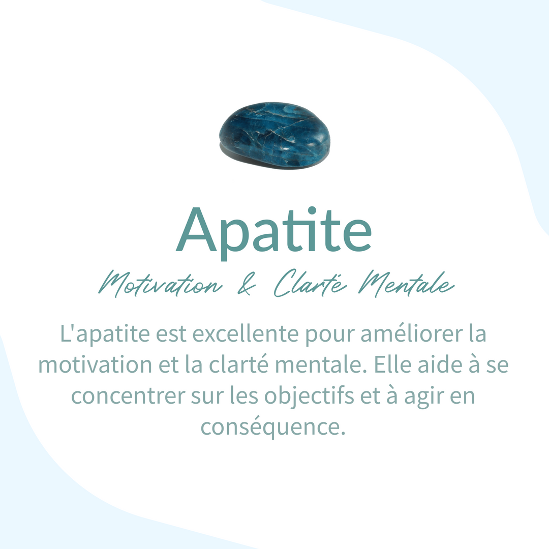 Collier "Oeil protecteur & Sérénité Intérieure" en Amazonite & Apatite