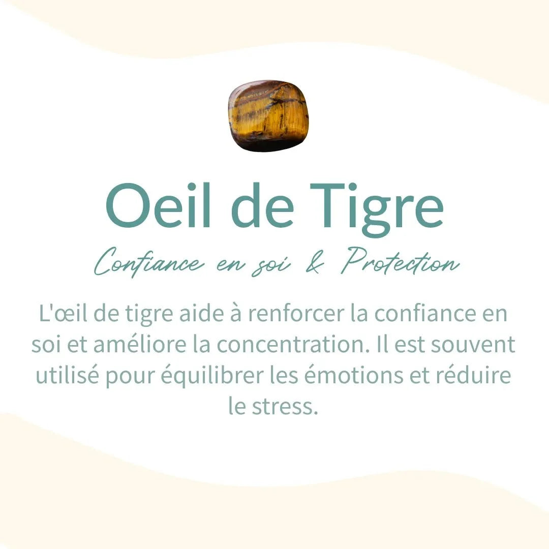 Collier "Oeil Multiple" en Oeil de Tigre, Oeil de Faucon & Oeil de Taureau