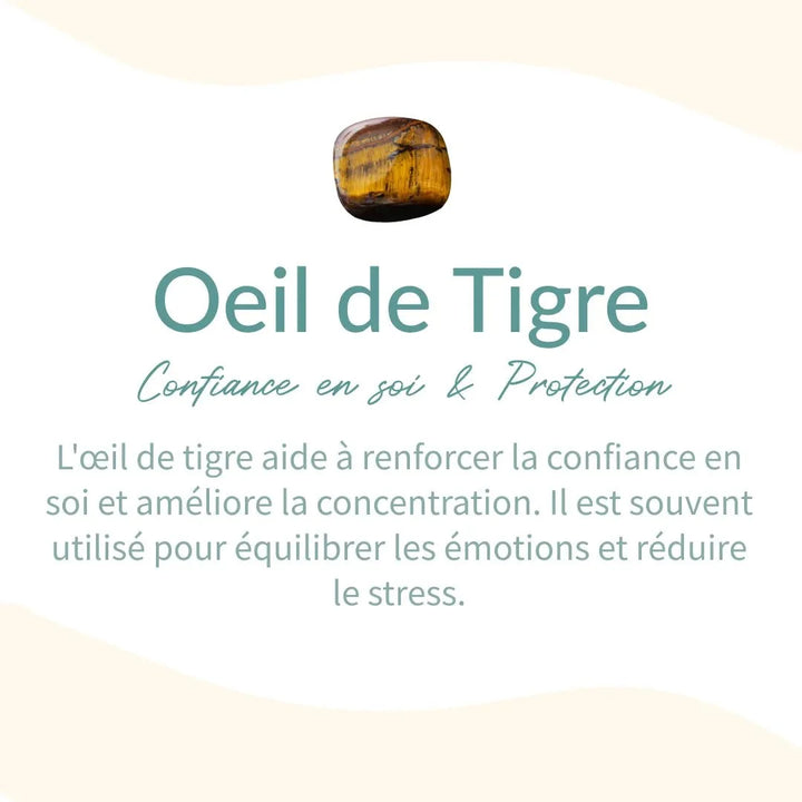 Collier "Oeil Multiple" en Oeil de Tigre, Oeil de Faucon & Oeil de Taureau