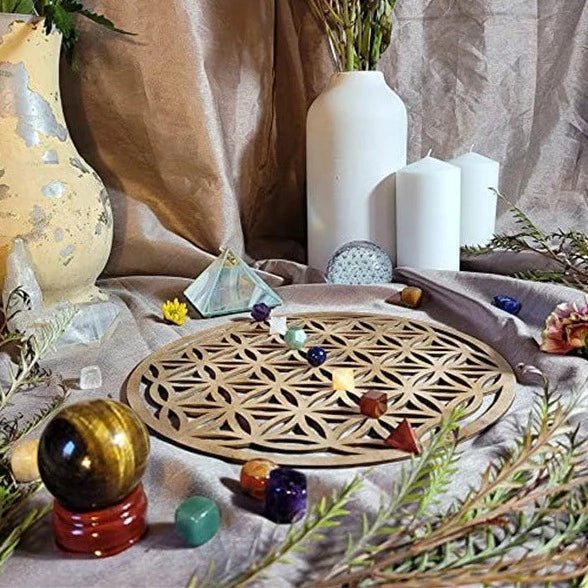 Fleur de Vie "Symbole d’Harmonie" en Bois Naturel