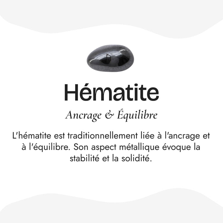 Bracelet "Bulle Protectrice" – Améthyste, Hématite & Obsidienne