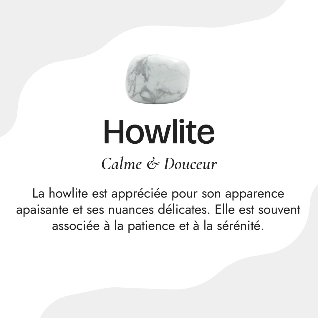 Bracelet "Motivation" en Apatite & Howlite