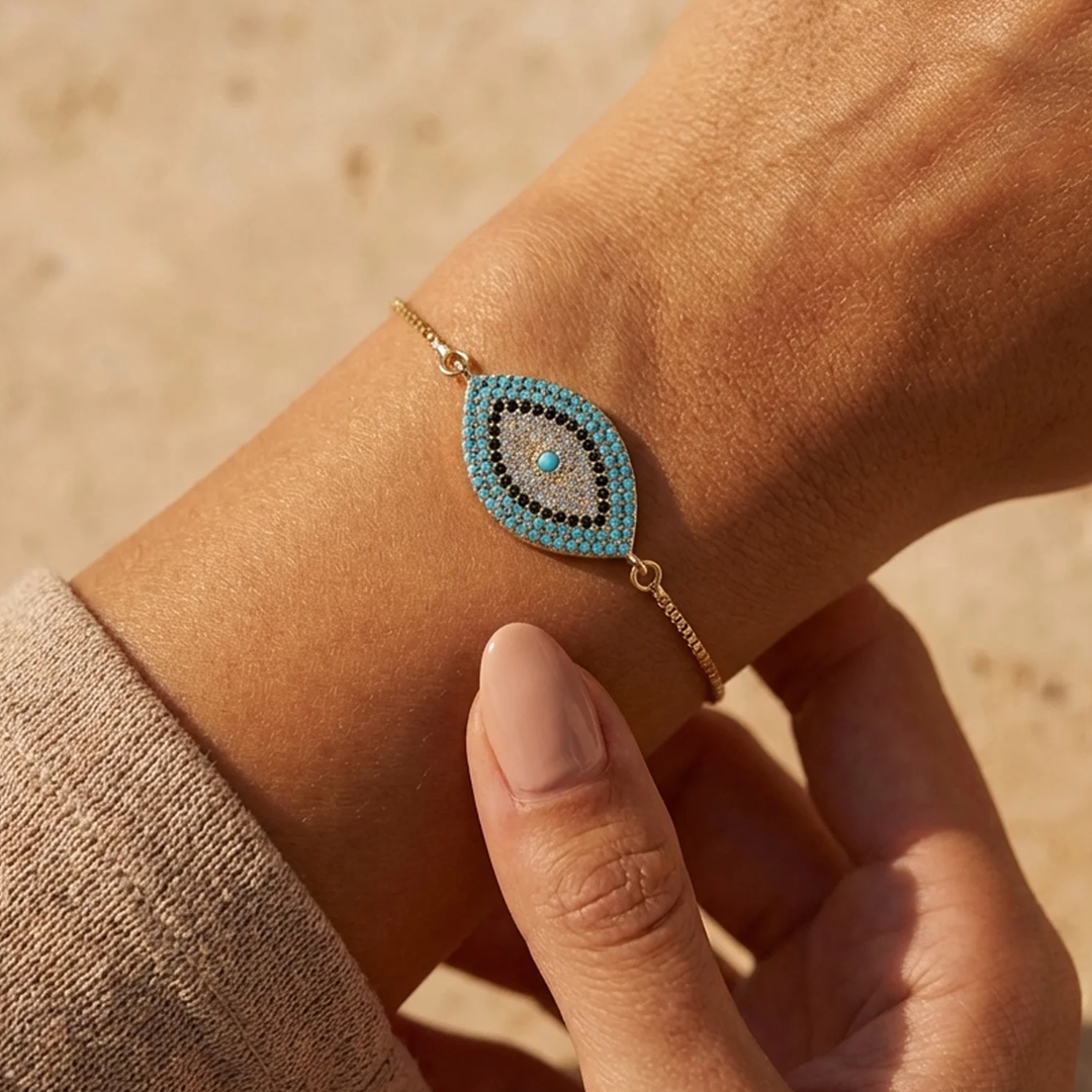 Bracelet Œil Bleu – Symbole Traditionnel contre le Mauvais Œil