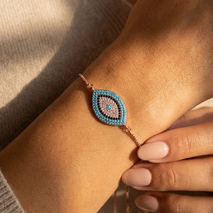 Bracelet Œil Bleu – Symbole Traditionnel contre le Mauvais Œil