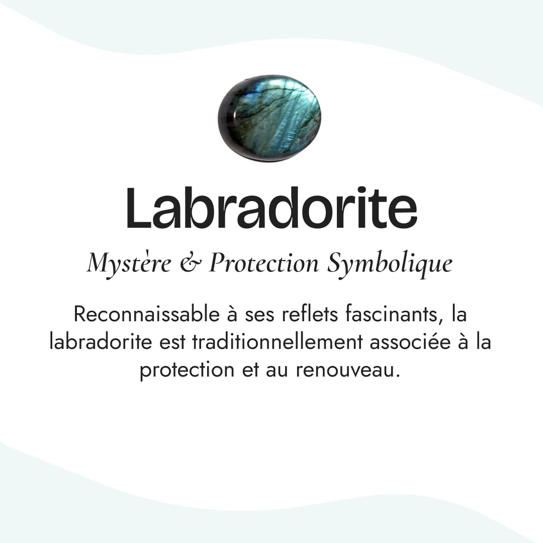 Pendentif "Perle Fine" en Labradorite