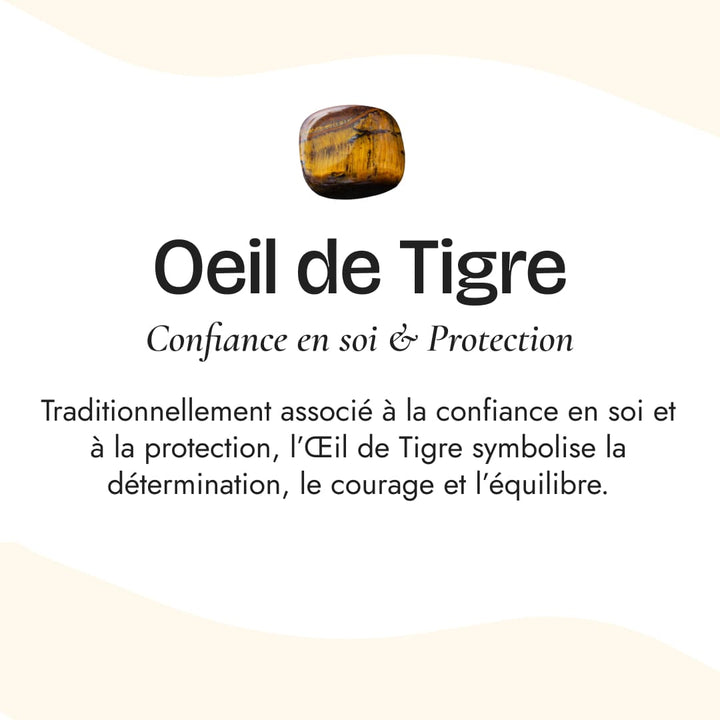 Bracelet "Équilibre & Protection" en Oeil de Tigre & Agate Mousse