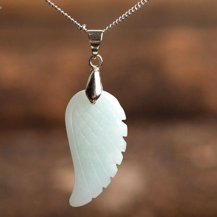 Pendentif "Aile d'Ange" en Pierre Naturelle