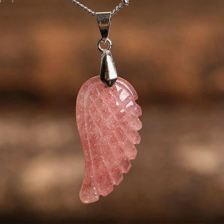 Pendentif "Aile d'Ange" en Pierre Naturelle